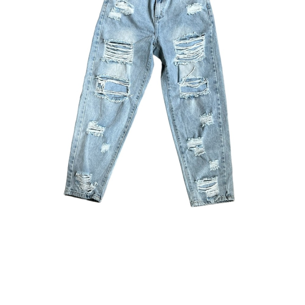 SHEIN Distressed Blue Jeans size large gently used